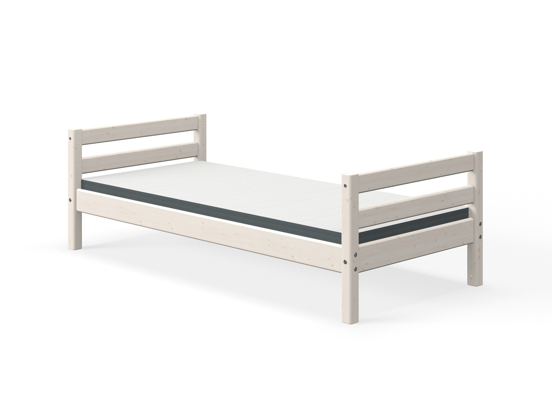 SINGLE BED CLASSIC WHITE WASHED (90X200)